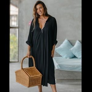 Myrah Penaloza FRIDA GOWN - Black *NWT*